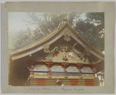 日光・唐招提寺の土蔵（手彩色のモノクロ写真 作： Japanese Photographer