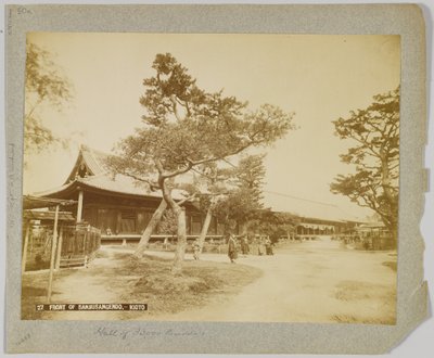 京都・三十三間堂の正面（モノクロ写真 作： Japanese Photographer