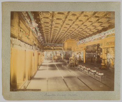 日光・常光寺の内部（手彩色のモノクロ写真 作： Japanese Photographer