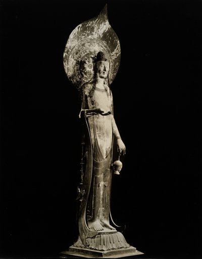 Kudara Kannon, from the 7th century, Asuka Period, Horyuji Temple, Japan, 1950  作： Japanese Photographer