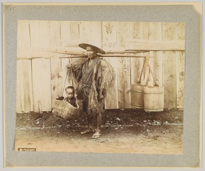 百姓、日本（手彩色白黒写真 作： Japanese Photographer