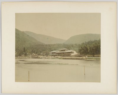日本の川の風景（手彩色のモノクロ写真 作： Japanese Photographer