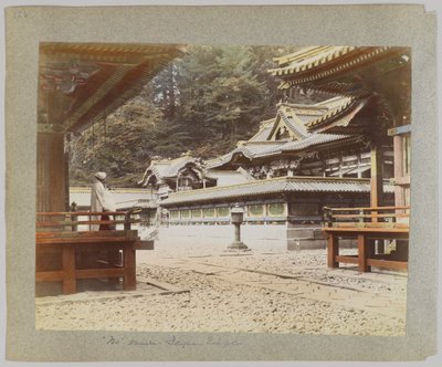日光・唐招提寺（手彩色白黒写真 作： Japanese Photographer