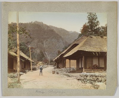 日光・中禅寺の里（手彩色のモノクロ写真 作： Japanese Photographer