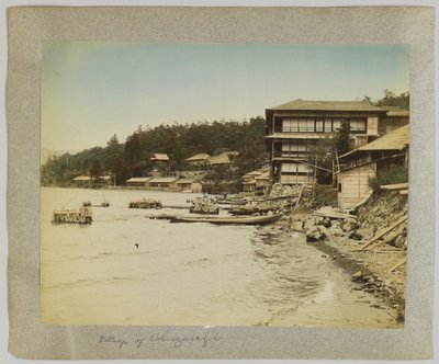 日光・中禅寺の里（手彩色のモノクロ写真 作： Japanese Photographer