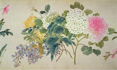 フロックスと他の花の植物学（シルクのトイレ） 作： Japanese School