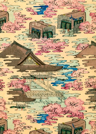 住宅のある抽象的な風景 作： Japanese School