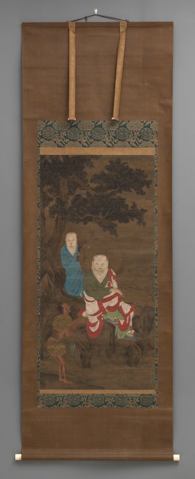 仏教画3人像 18世紀初頭 作： Japanese School
