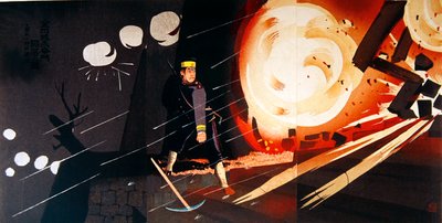 1904年から1905年の日露戦争中の爆発（カラーリソ） 作： Japanese School