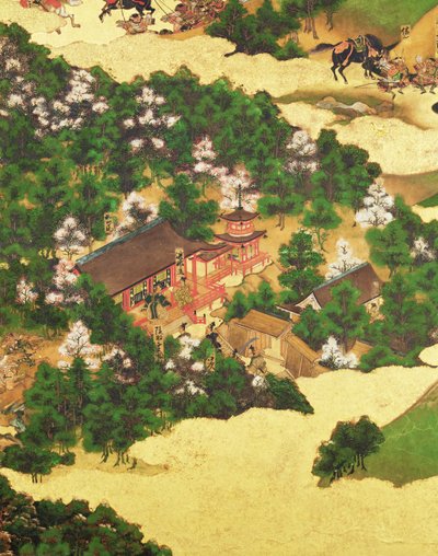 平山蜂起1159、桃山時代（1568-1615）（紙にインク） 作： Japanese School