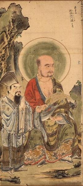 十六羅漢、仏教聖人、土佐流 作： Japanese School