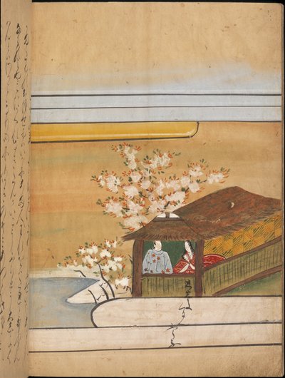 「大勝館」挿絵（紙本墨彩） 作： Japanese School