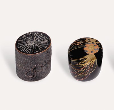Nakatsugi tea caddy and Natsume tea caddy, Edo period 作： Japanese School