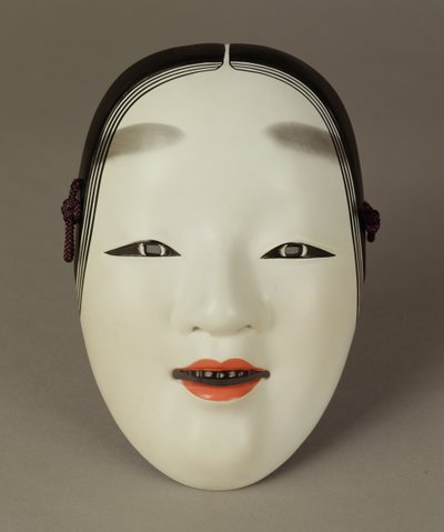 能面（若い女性の面）、日本 作： Japanese School