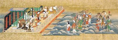 大正館の物語を描いた3つの小型の手巻きの1つ 作： Japanese School