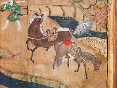 長一屏風 - 八曲一双屏風（絵画） 作： Japanese School