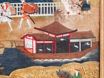 長一屏風 - 八曲一双屏風（絵画） 作： 日本語学校