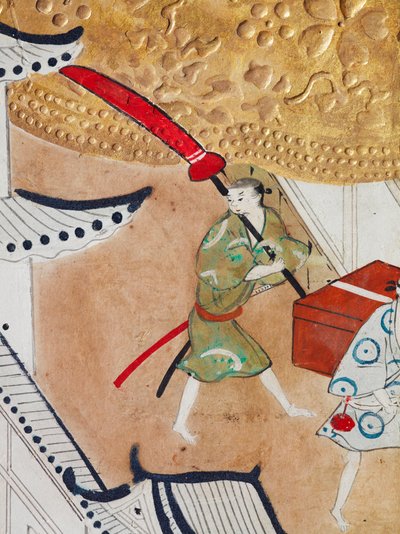 長一屏風 - 八曲一双屏風（絵画） 作： 日本語学校
