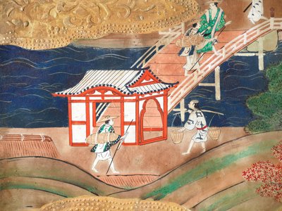 長一屏風 - 八曲一双屏風（絵画） 作： Japanese School