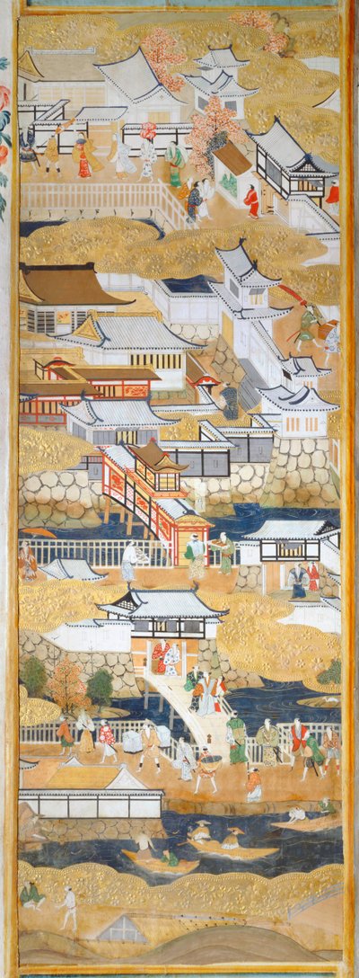 長一屏風 - 八曲一双屏風（絵画） 作： 日本語学校