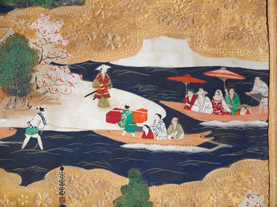 長一屏風 - 八曲一双屏風（絵画） 作： 日本語学校
