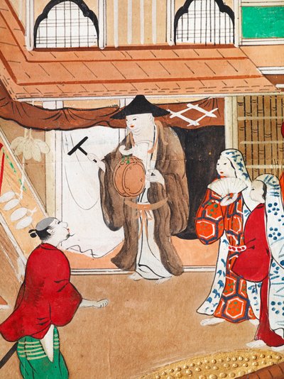 長一屏風 - 八曲一双屏風（絵画） 作： 日本語学校