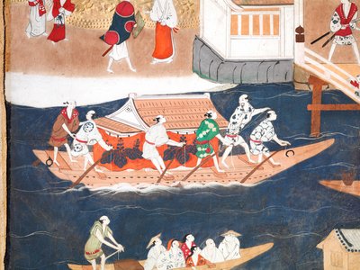 長一屏風 - 八曲一双屏風（絵画） 作： Japanese School