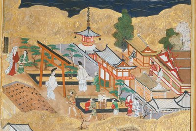 長一屏風 - 八曲一双屏風（絵画） 作： 日本語学校