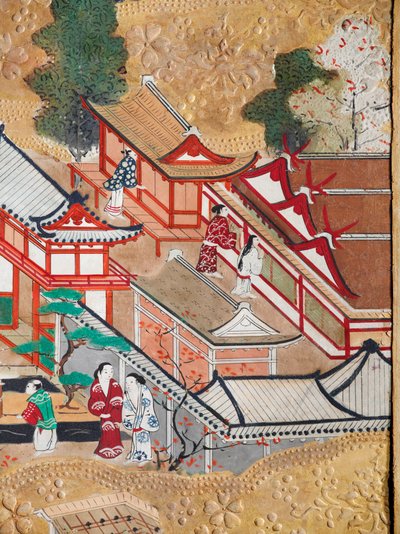 長一屏風 - 八曲一双屏風（絵画） 作： Japanese School
