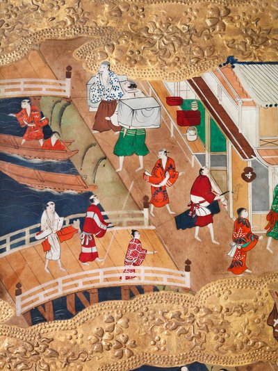 長一屏風 - 八曲一双屏風（絵画） 作： 日本語学校