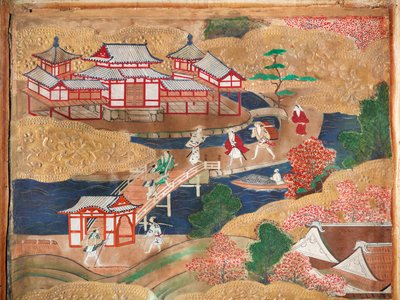 長一屏風 - 八曲一双屏風（絵画） 作： 日本語学校