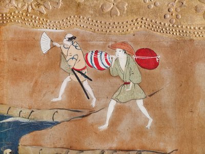 長一屏風 - 八曲一双屏風（絵画） 作： 日本語学校