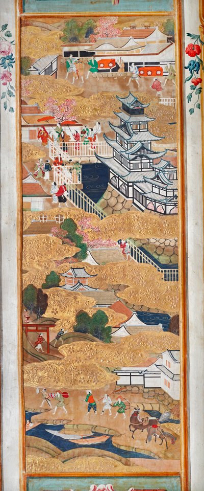 長一屏風 - 八曲一双屏風（絵画） 作： Japanese School