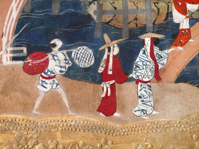 長一屏風 - 八曲一双屏風（絵画） 作： 日本語学校