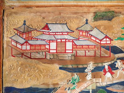 長一屏風 - 八曲一双屏風（絵画） 作： Japanese School