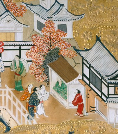 長一屏風 - 八曲一双屏風（絵画） 作： Japanese School