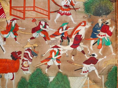 長一屏風 - 八曲一双屏風（絵画） 作： Japanese School