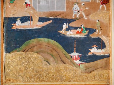 長一屏風 - 八曲一双屏風（絵画） 作： 日本語学校