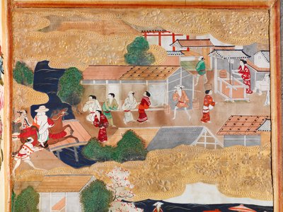 長一屏風 - 八曲一双屏風（絵画） 作： 日本語学校