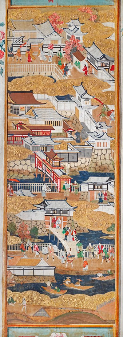 長一屏風 - 八曲一双屏風（絵画） 作： 日本語学校