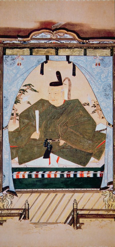 宮廷衣装を着た将軍・徳川家康の肖像 作： Japanese School