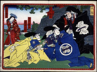 サムライ - 19世紀「四十七士の仇討」に見る歌舞伎シリーズ 作： Japanese School