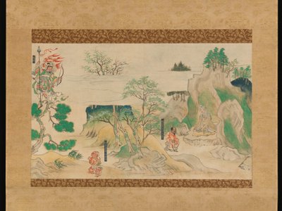 神如寺の伝説の伝説の一場面 作： Japanese School