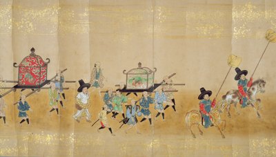 1651年に徳川家綱が継承された当時の名駅1にある駐日韓国第6大使館、おそらく加納増信（1625-94）（スクロール塗装）（詳細）（79774＆120822も参照） 作： Japanese School