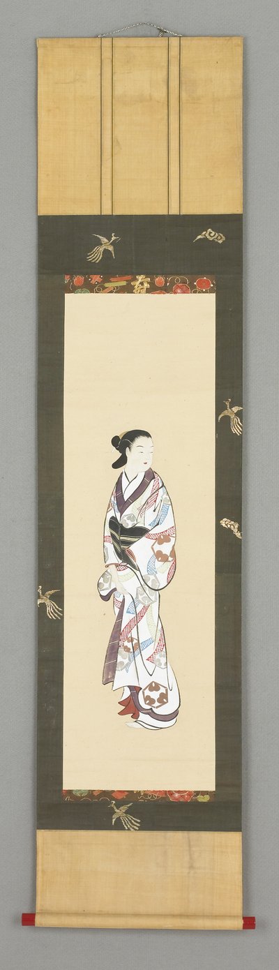 1800年頃の女性の立ち姿 作： Japanese School