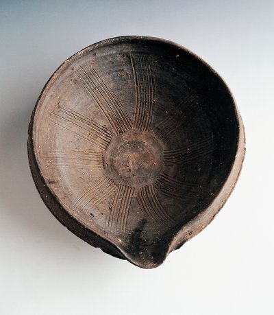 擂り鉢 備前産 高さ11.5cm 直径33.5cm 日本文明 桃山時代 作： Japanese School