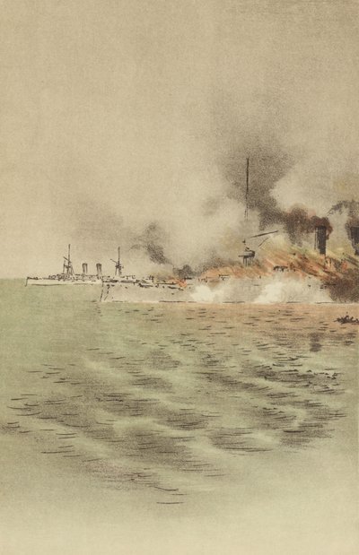 The Varyag set on fire by her own crew to prevent capture at Chemulpo (chromolitho)   1454183   ja       japanese Successfully Translated  Original: Adventure of Yellow Face Translat: Adventure of Yellow Face 1458588 ja japanese Successfully Translated Ori 作： Japanese School