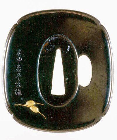 刀剣、剣刀（尺銅・金合金）（正面図は210153参照） 作： Japanese School