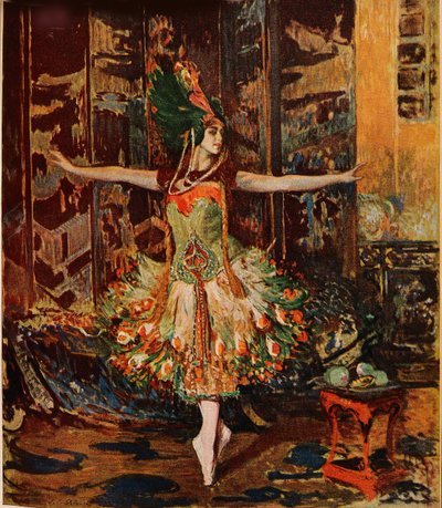タマラ・カルサヴィナ1914年の『ユーゲント』誌の表紙 作： Jaques Èmile Blanche