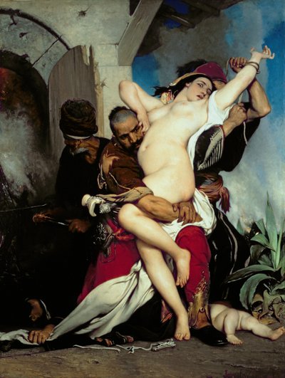 ヘルツェゴビナ女性の誘拐、1861 作： Jaroslav Cermak
